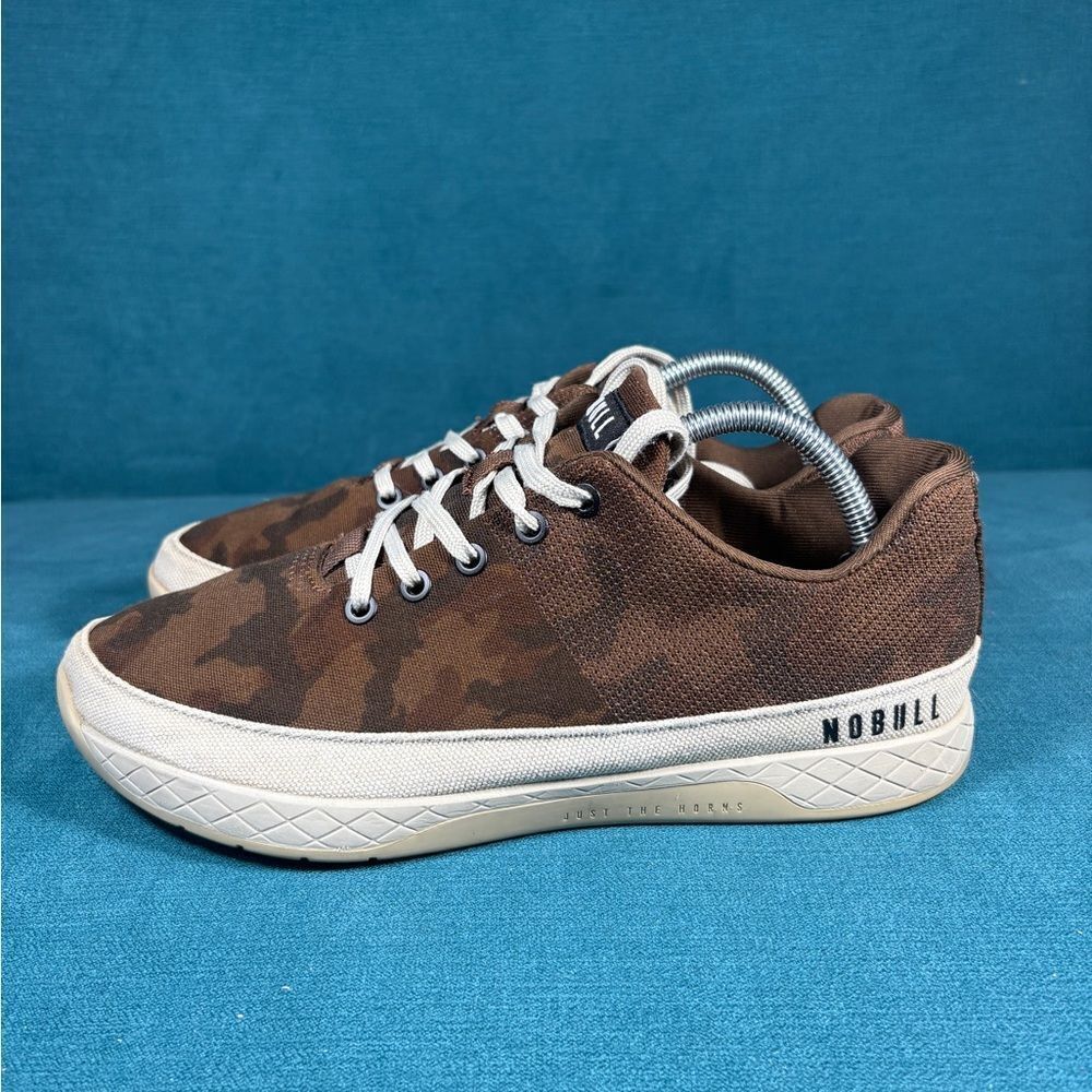 NOBULL Grizzly Camo Brown Canvas Shoes Sneakers Women's 11 Men's 9.5